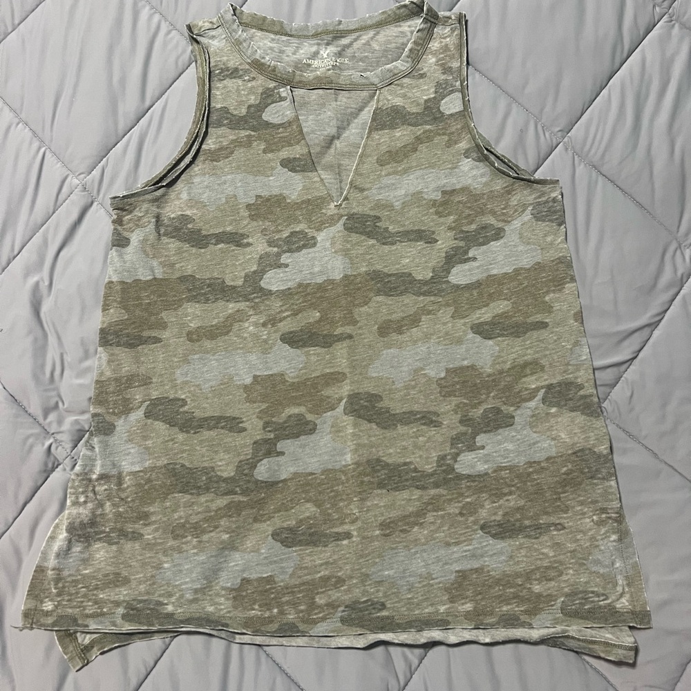 American Eagle Outfitters Camo Tank Top